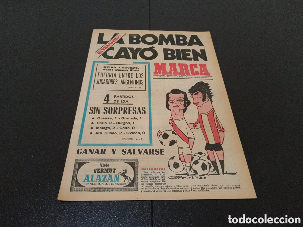 Coleccionismo deportivo: MARCA 27/05/1973 - Foto 1