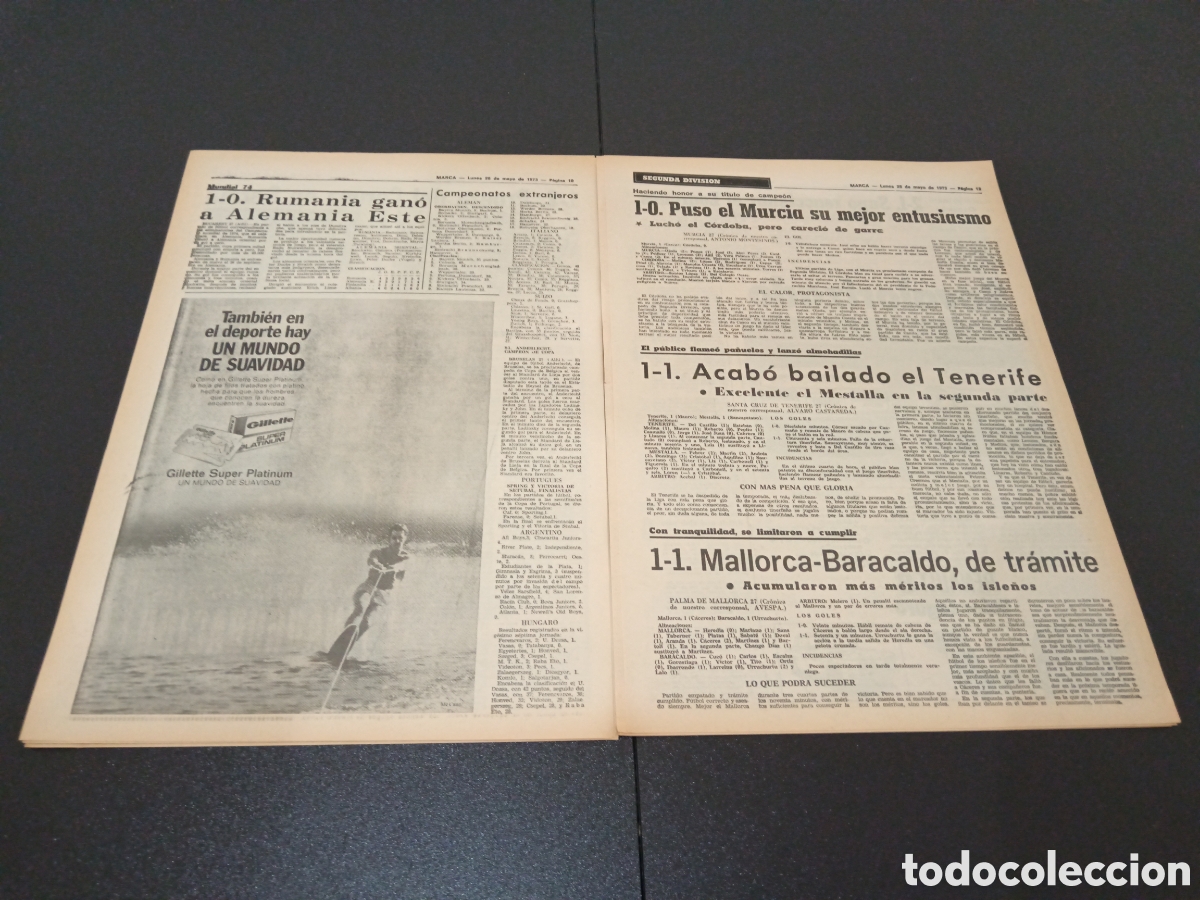 Coleccionismo deportivo: MARCA 28/05/1973 - Foto 6