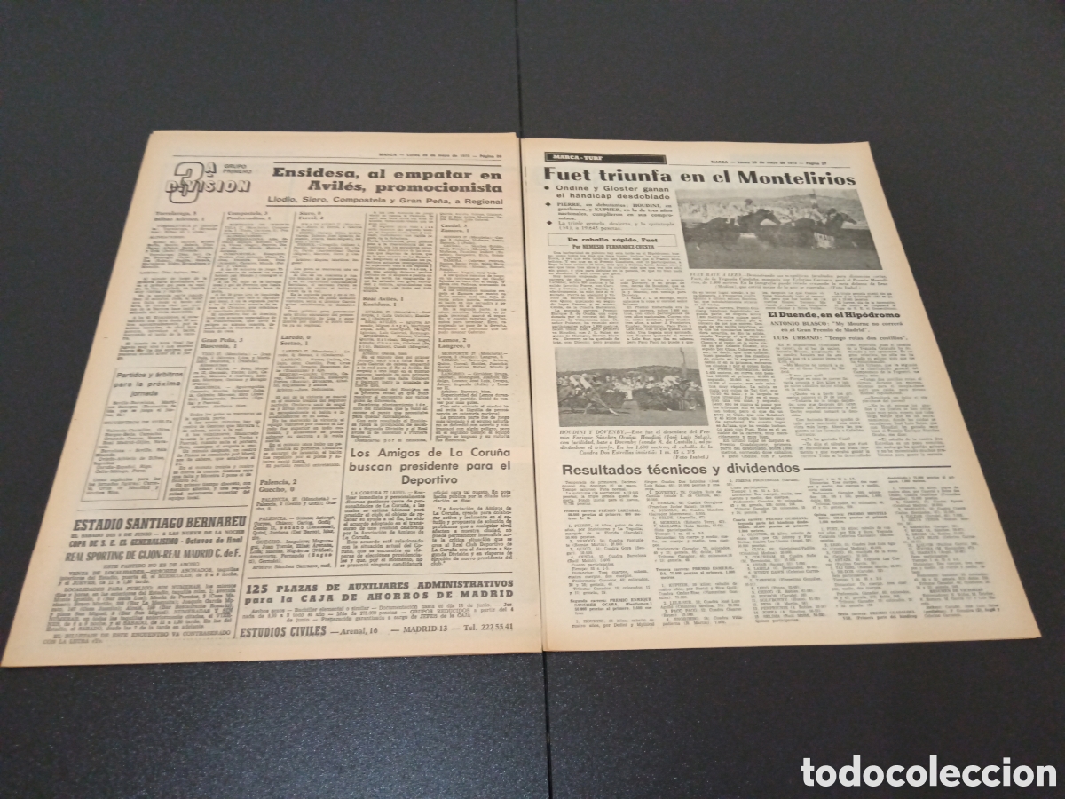 Coleccionismo deportivo: MARCA 28/05/1973 - Foto 10