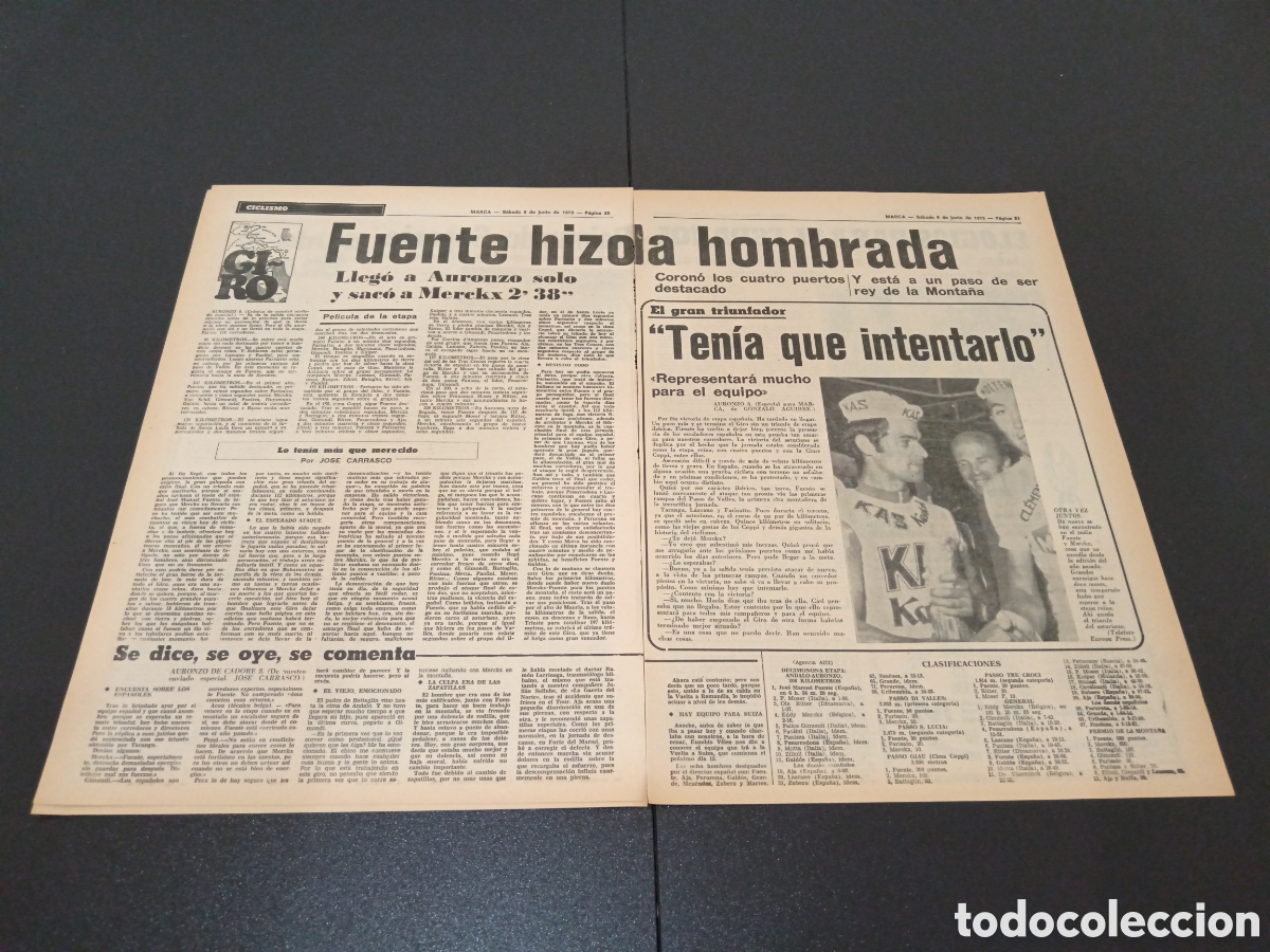 Coleccionismo deportivo: MARCA 09/06/1973 - Foto 3