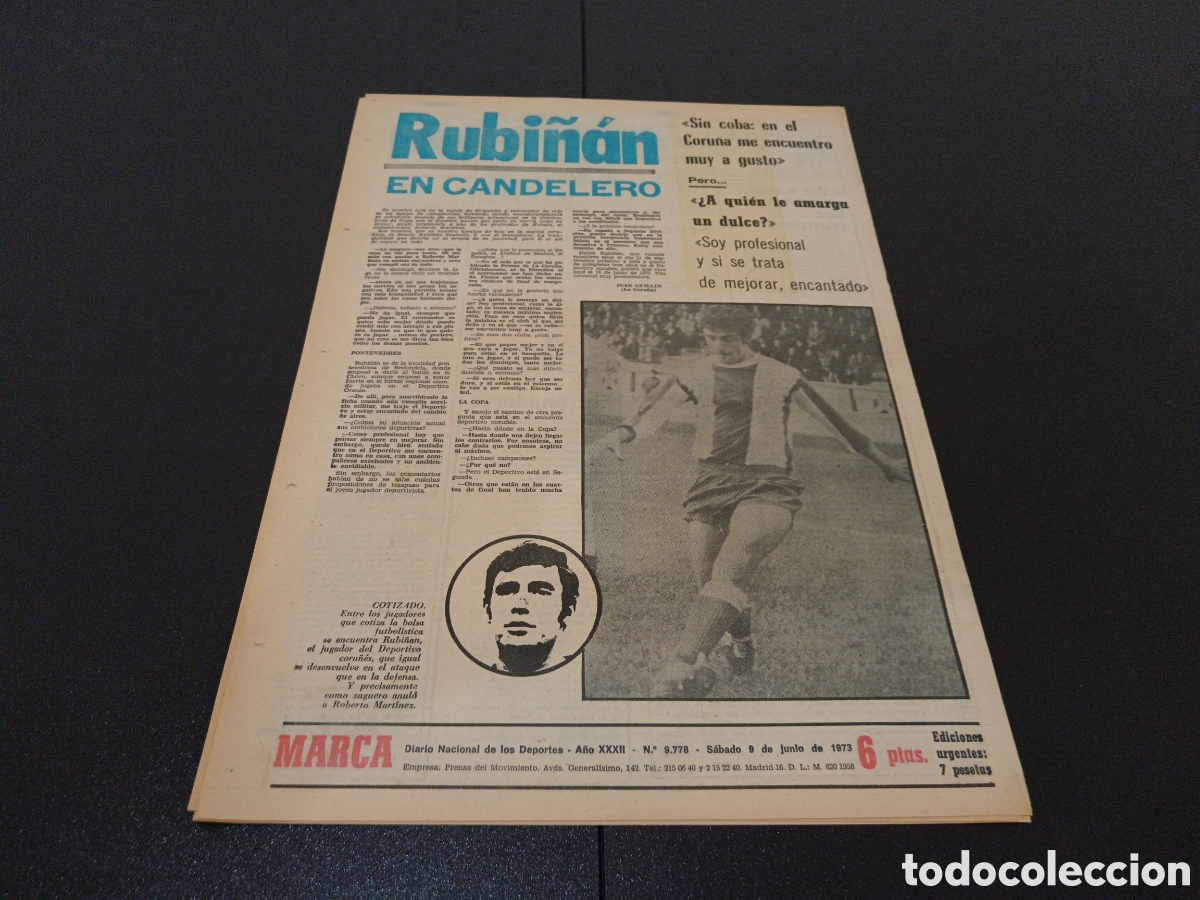 Coleccionismo deportivo: MARCA 09/06/1973 - Foto 5