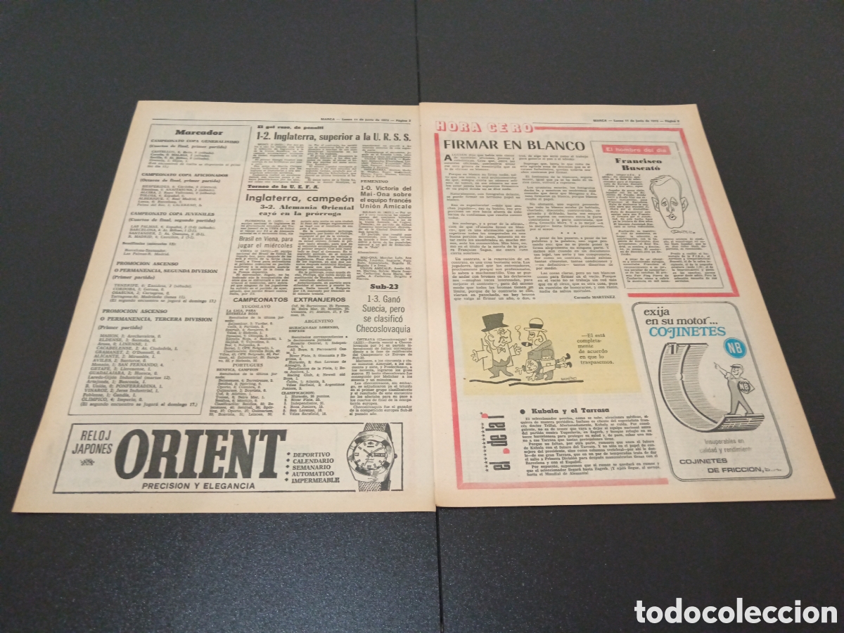 Coleccionismo deportivo: MARCA 11/06/1973 - Foto 2