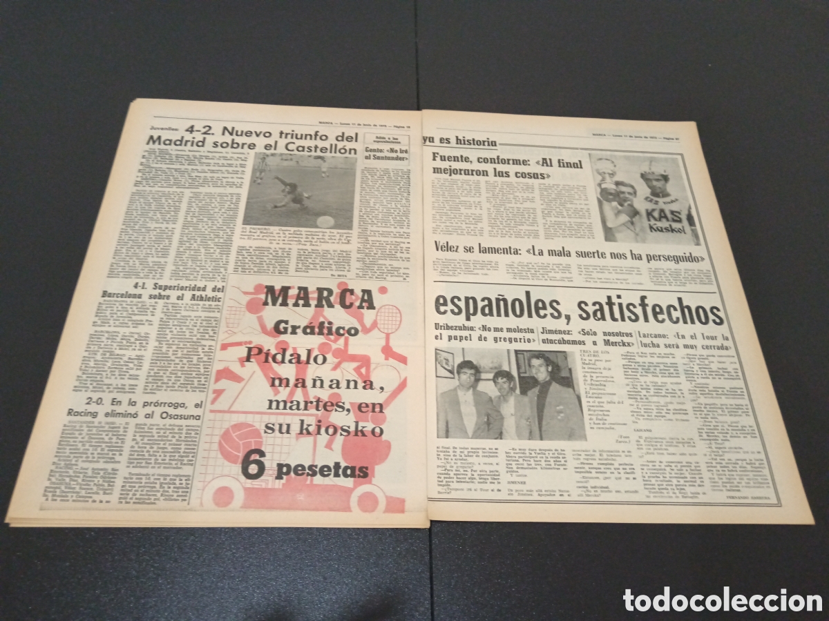 Coleccionismo deportivo: MARCA 11/06/1973 - Foto 8