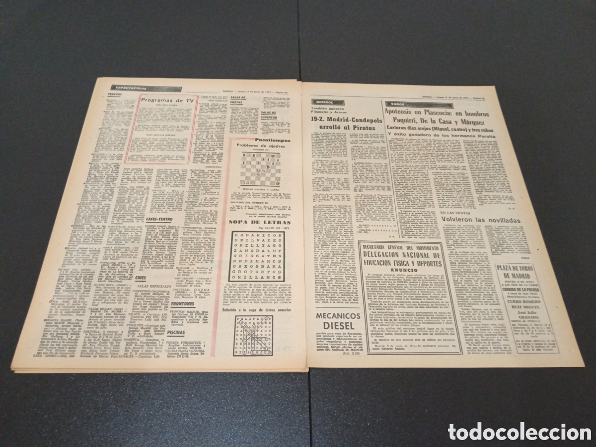 Coleccionismo deportivo: MARCA 11/06/1973 - Foto 12