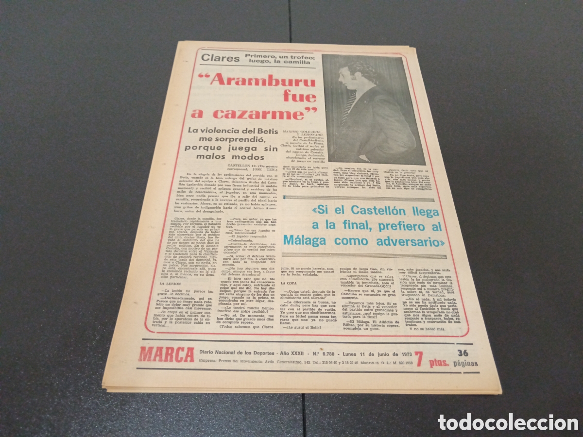 Coleccionismo deportivo: MARCA 11/06/1973 - Foto 13