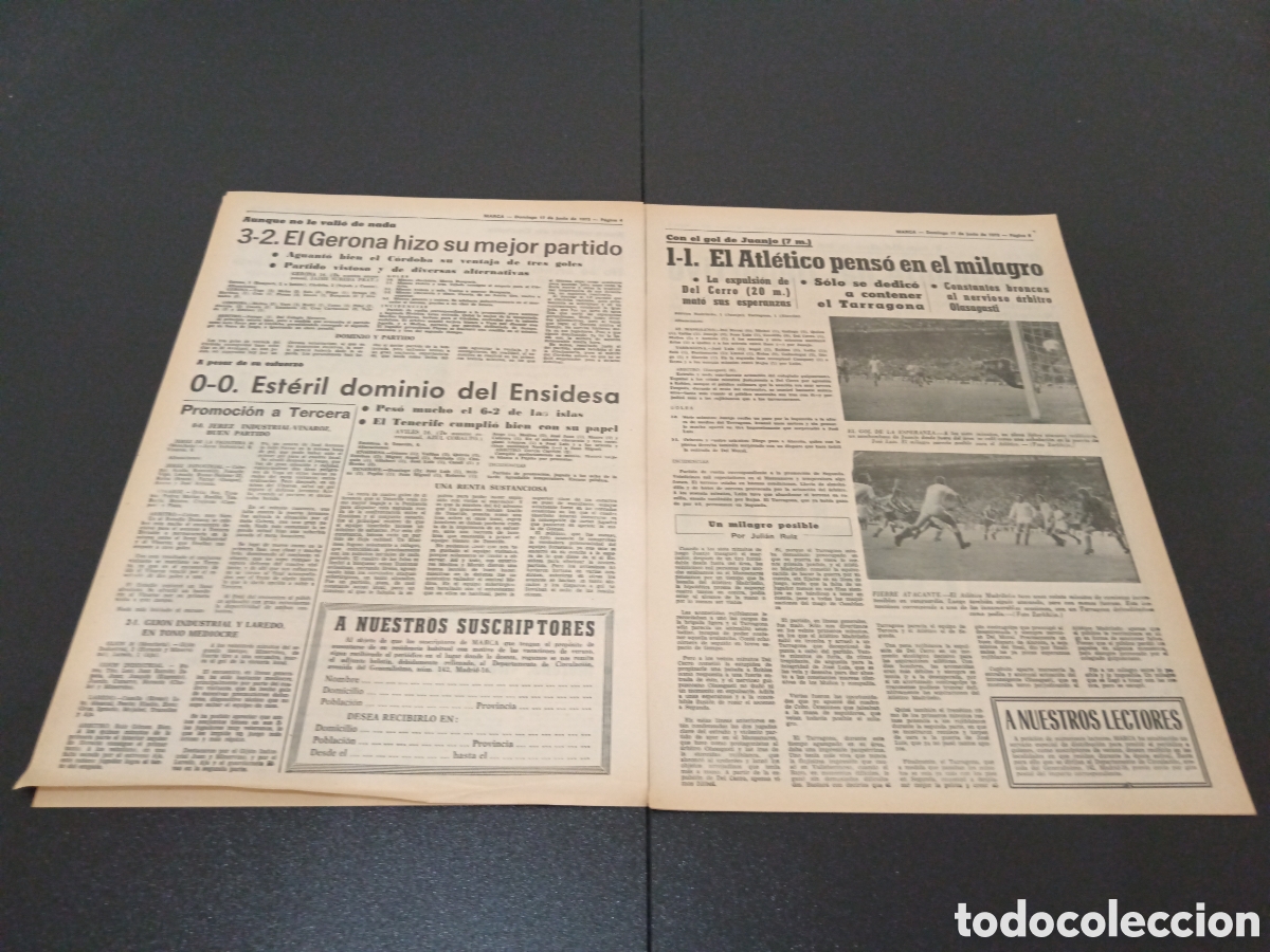 Coleccionismo deportivo: MARCA 17/06/1973 - Foto 3