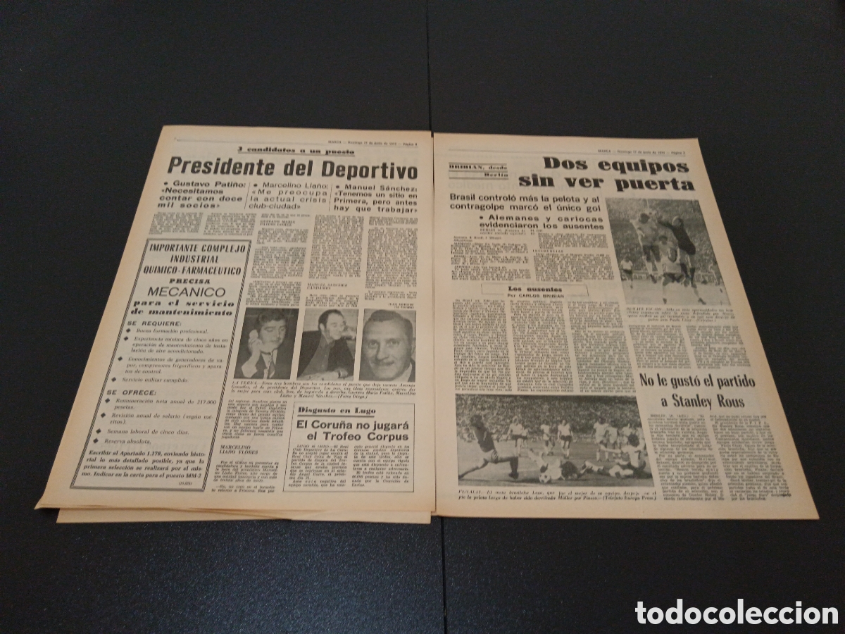 Coleccionismo deportivo: MARCA 17/06/1973 - Foto 4