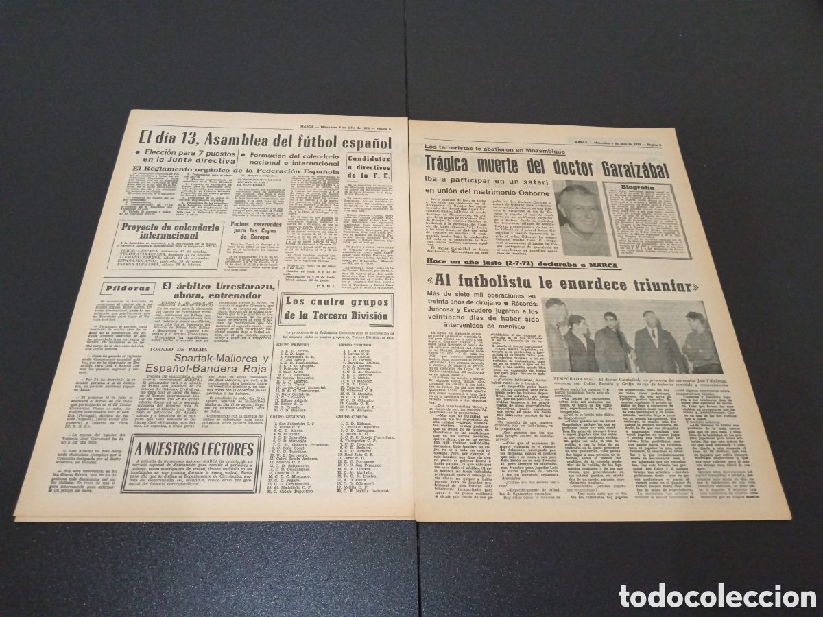Coleccionismo deportivo: MARCA 04/07/1973 - Foto 3