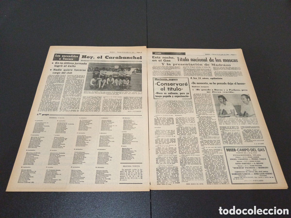 Coleccionismo deportivo: MARCA 20/07/1973 - Foto 5