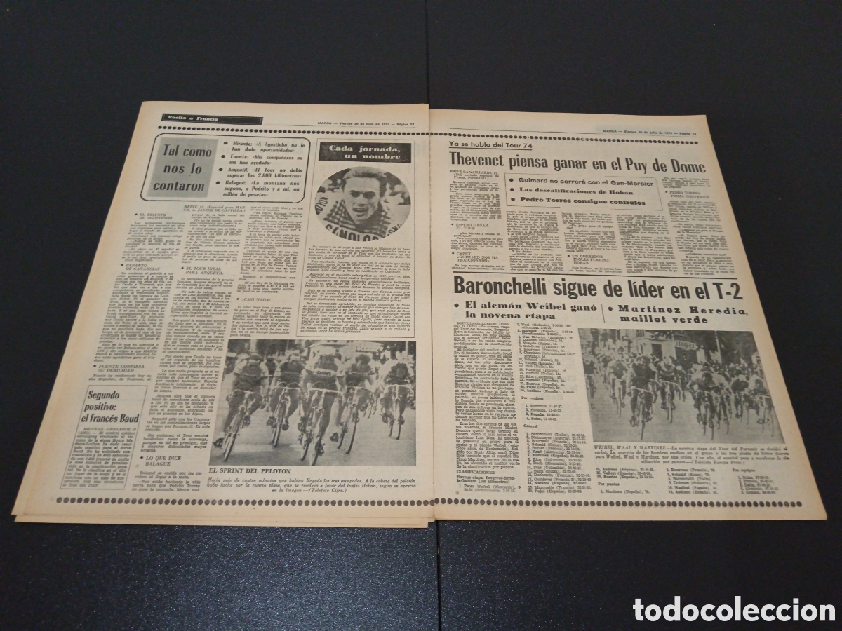 Coleccionismo deportivo: MARCA 20/07/1973 - Foto 7