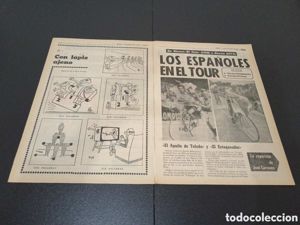 Coleccionismo deportivo: MARCA 30/07/1973 - Foto 2