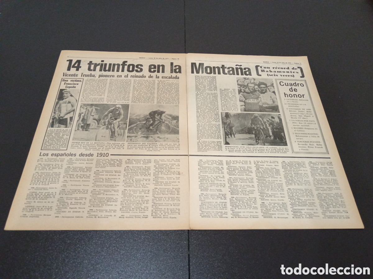 Coleccionismo deportivo: MARCA 30/07/1973 - Foto 3