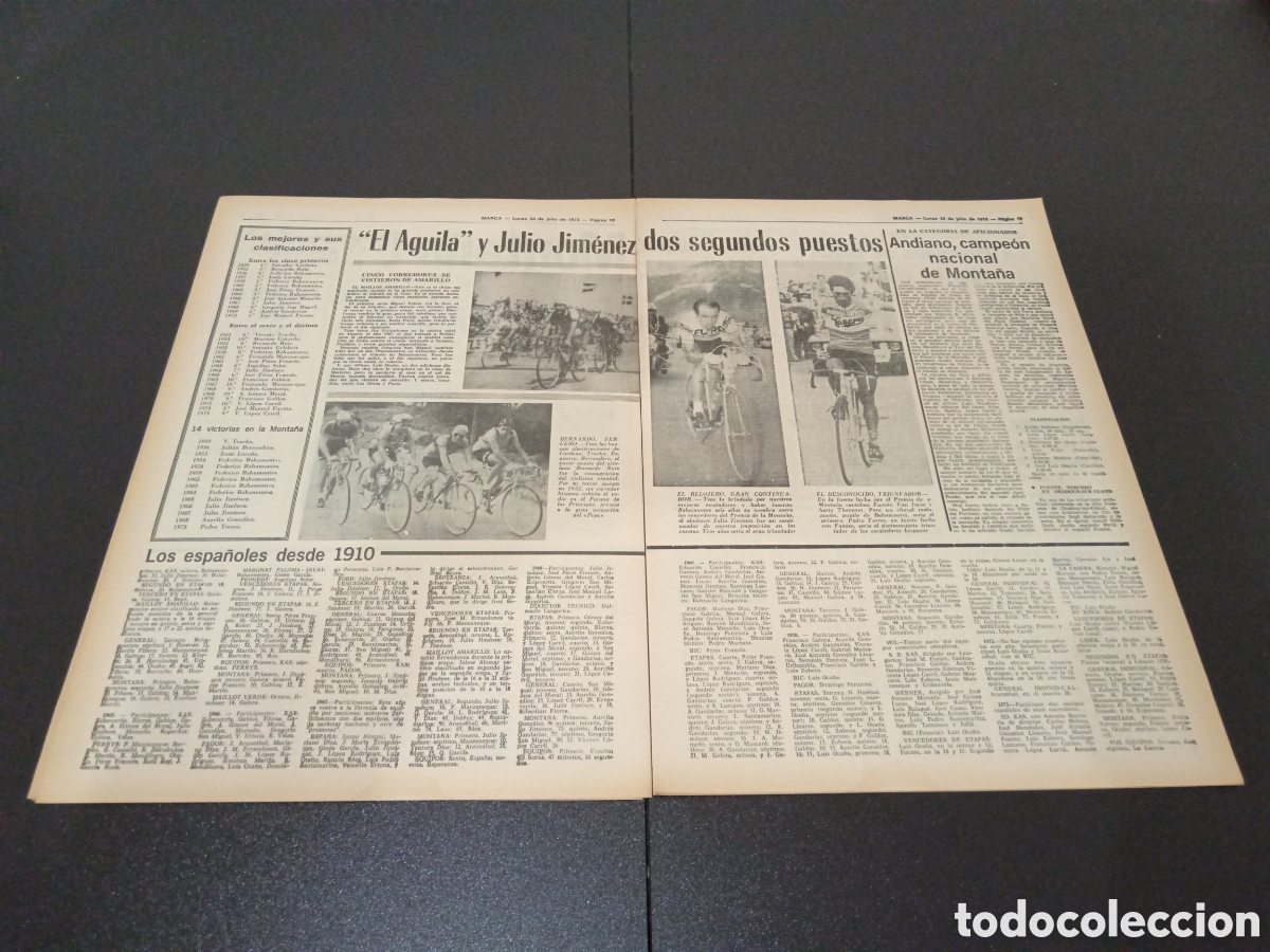 Coleccionismo deportivo: MARCA 30/07/1973 - Foto 4