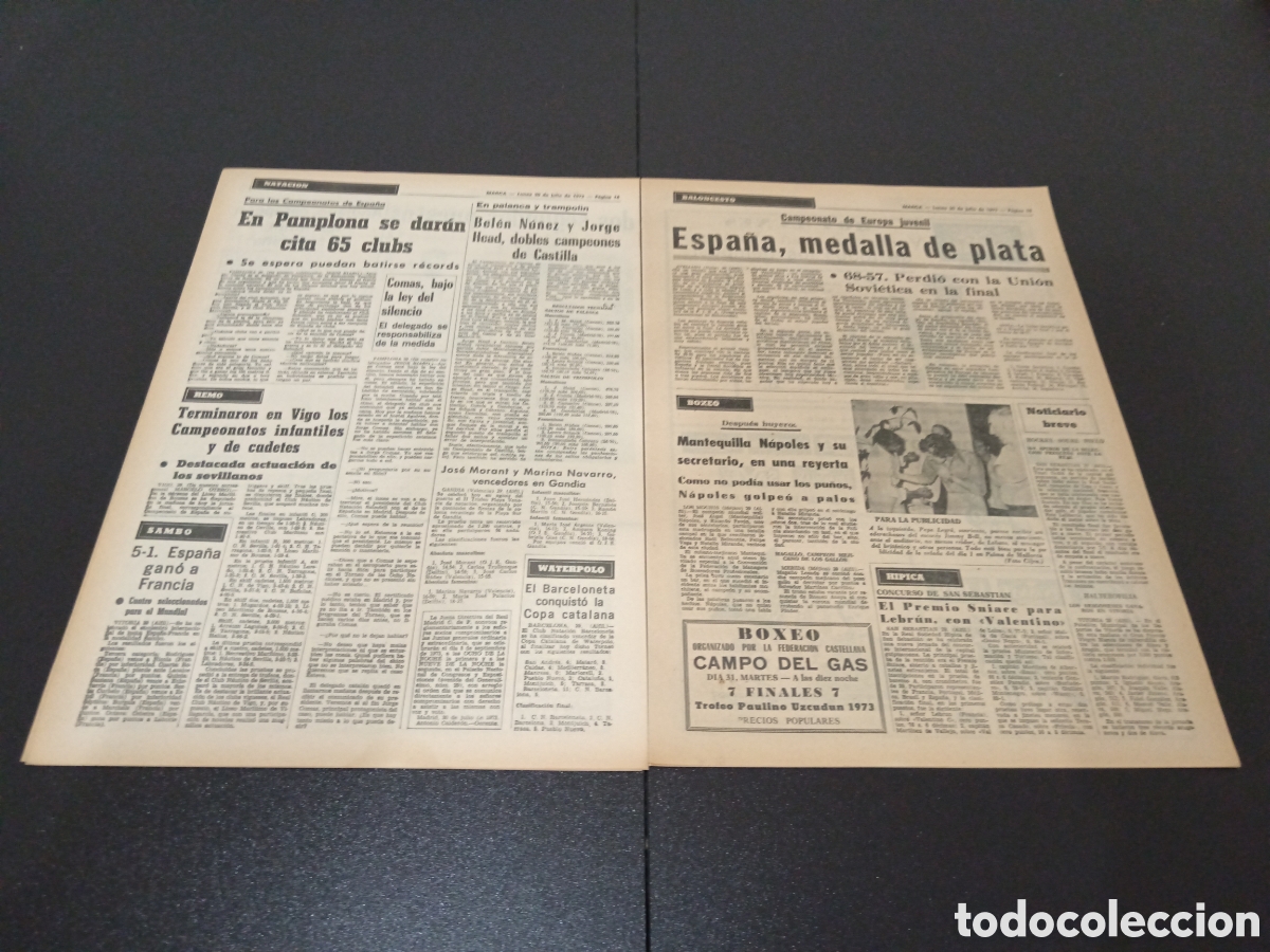 Coleccionismo deportivo: MARCA 30/07/1973 - Foto 5