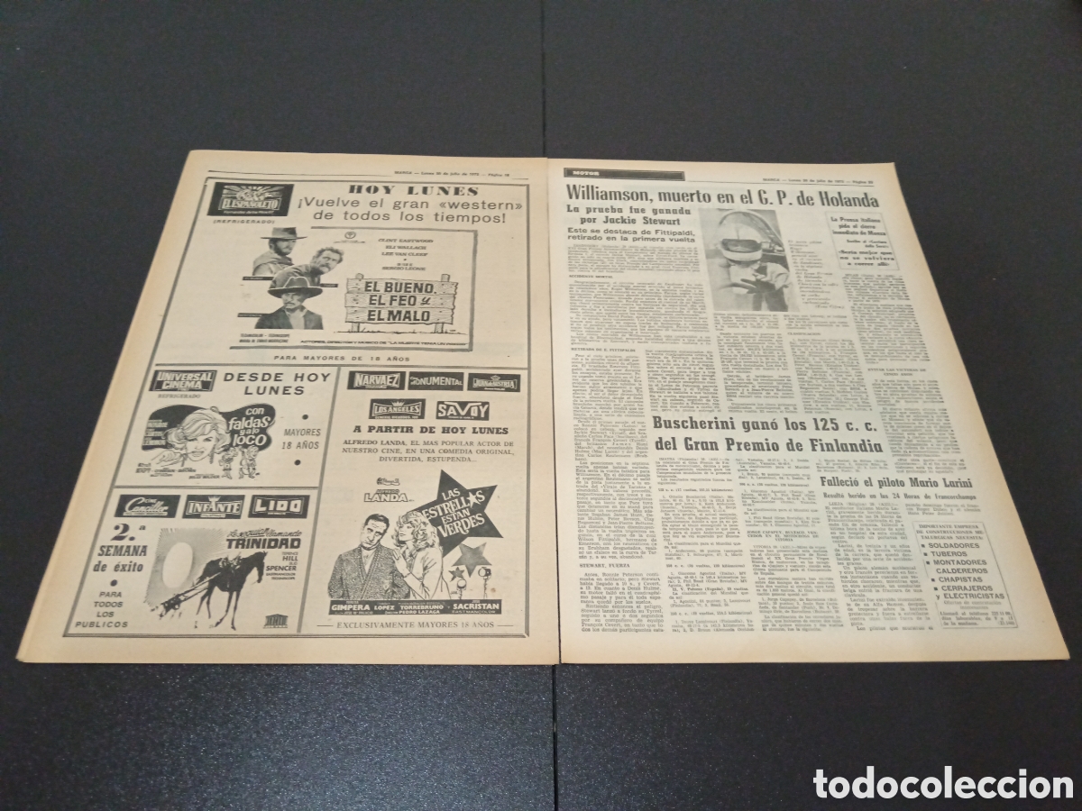 Coleccionismo deportivo: MARCA 30/07/1973 - Foto 6