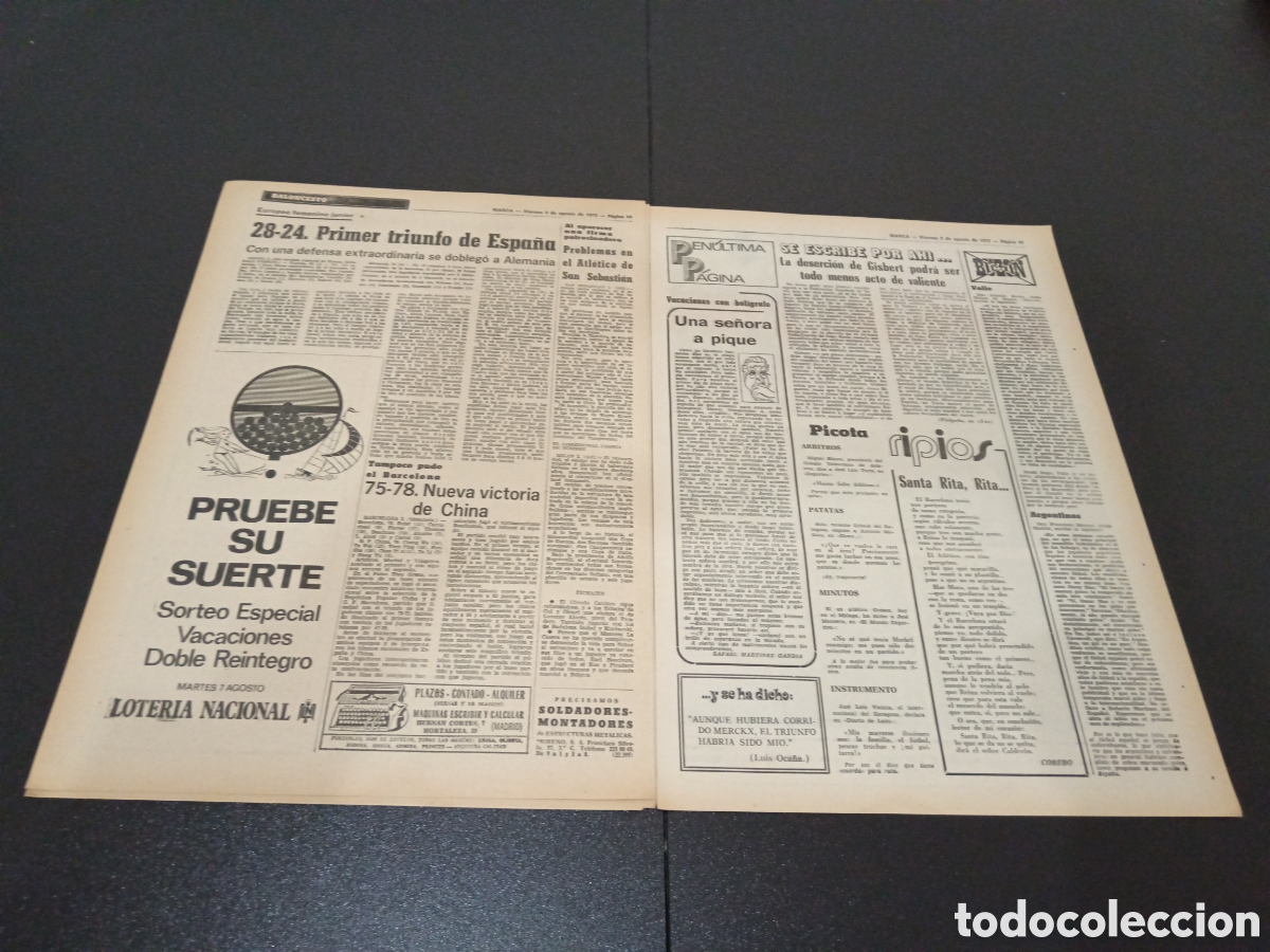 Coleccionismo deportivo: MARCA 03/07/1973 - Foto 5
