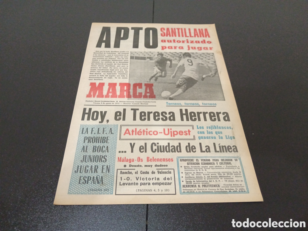 Coleccionismo deportivo: MARCA 03/07/1973 - Foto 1