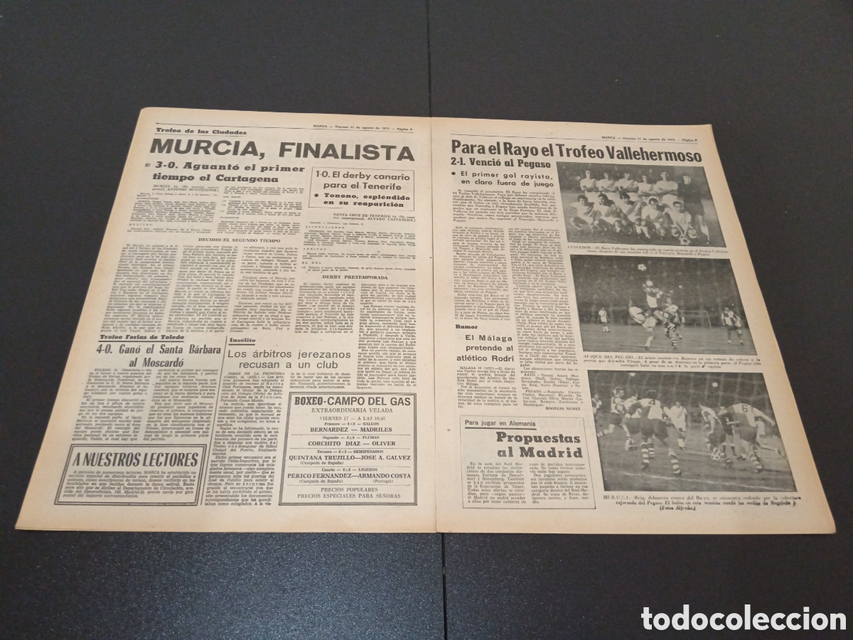 Coleccionismo deportivo: MARCA 17/08/1973 - Foto 3