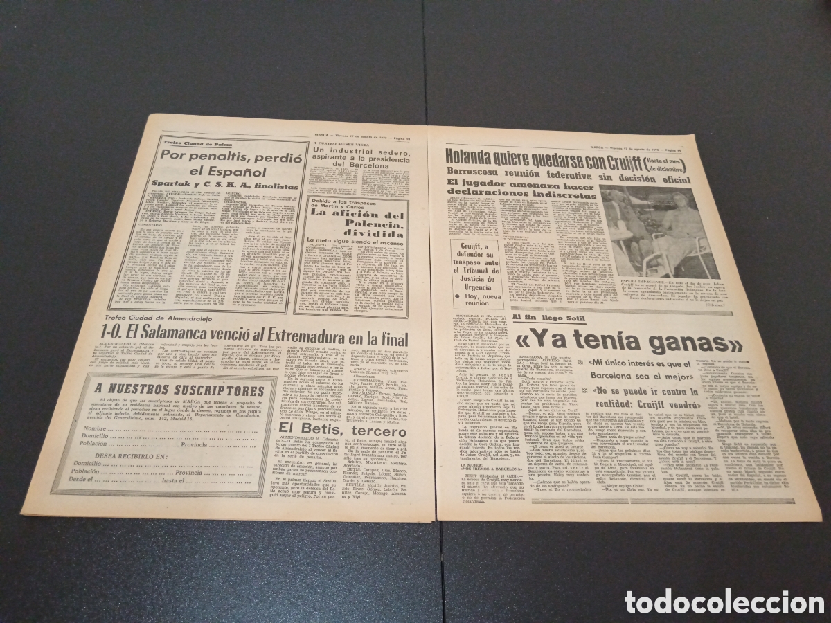 Coleccionismo deportivo: MARCA 17/08/1973 - Foto 5