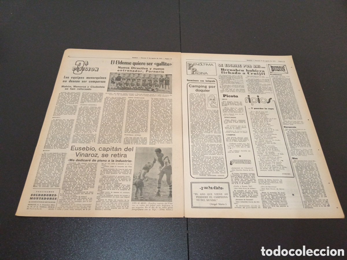 Coleccionismo deportivo: MARCA 17/08/1973 - Foto 6