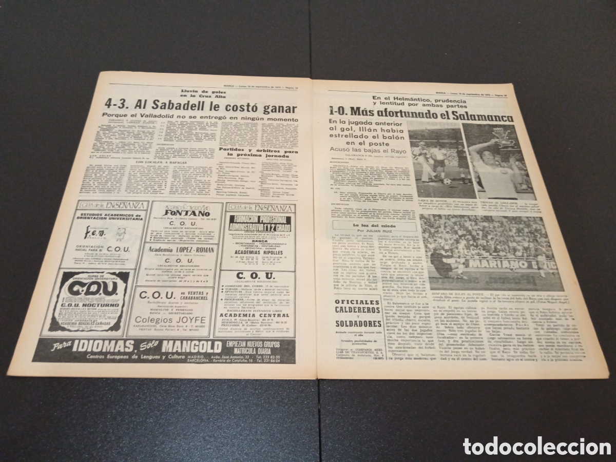 Coleccionismo deportivo: MARCA 10/09/1973 - Foto 7