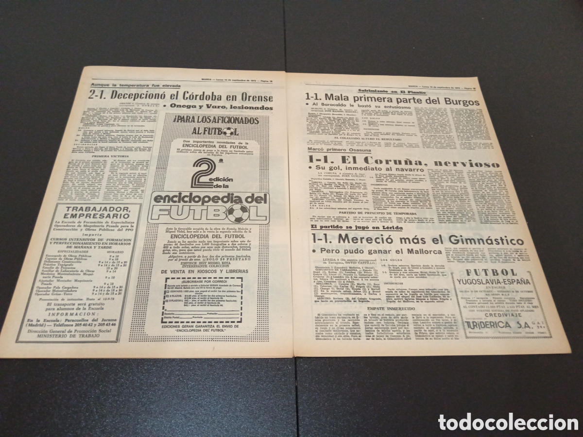 Coleccionismo deportivo: MARCA 10/09/1973 - Foto 9