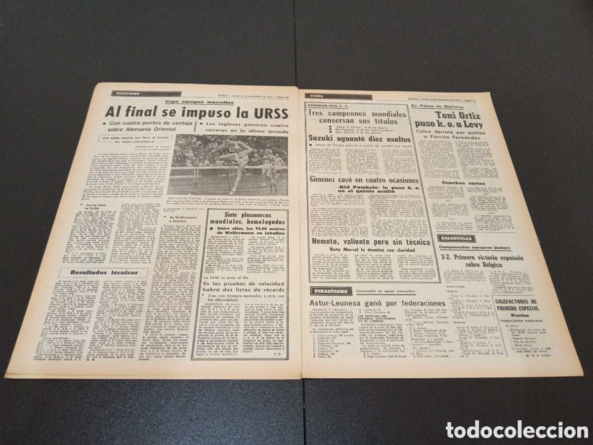 Coleccionismo deportivo: MARCA 10/09/1973 - Foto 11