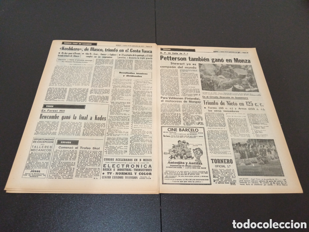 Coleccionismo deportivo: MARCA 10/09/1973 - Foto 13
