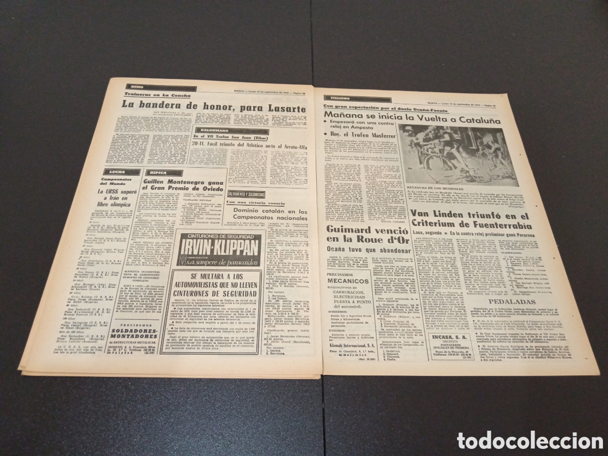 Coleccionismo deportivo: MARCA 10/09/1973 - Foto 14