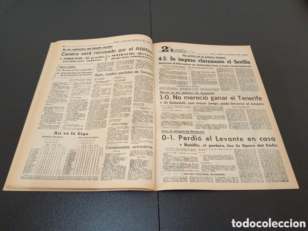 Coleccionismo deportivo: MARCA 16/09/1973 - Foto 5