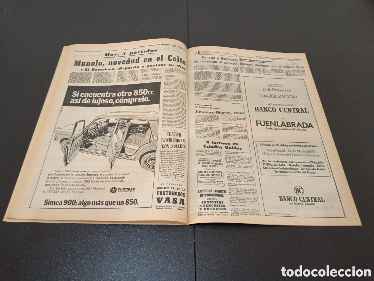 Coleccionismo deportivo: MARCA 16/09/1973 - Foto 6