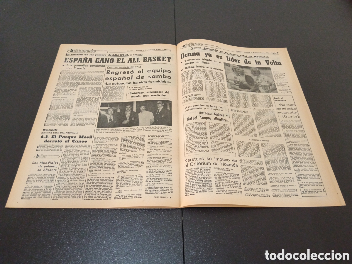 Coleccionismo deportivo: MARCA 16/09/1973 - Foto 10