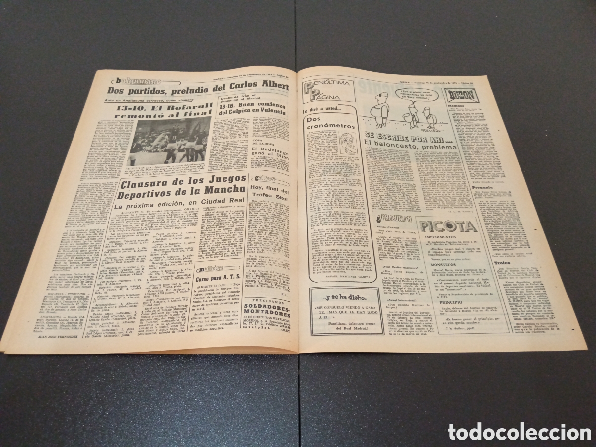 Coleccionismo deportivo: MARCA 16/09/1973 - Foto 11