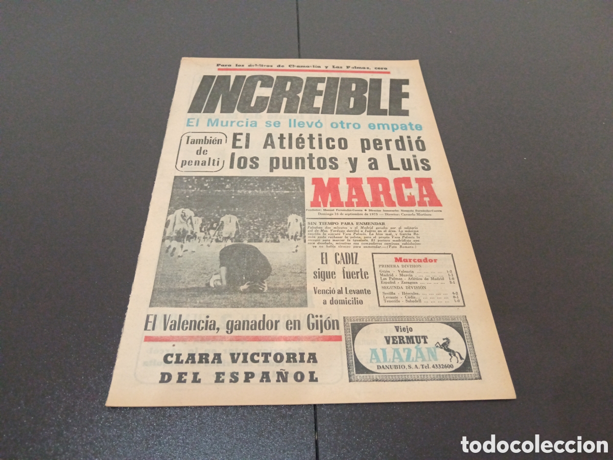 Coleccionismo deportivo: MARCA 16/09/1973 - Foto 1