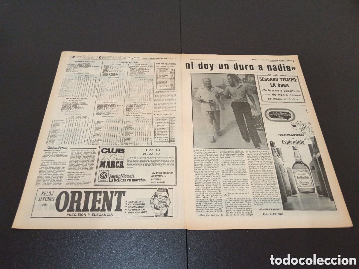 Coleccionismo deportivo: MARCA 17/09/1973 - Foto 2