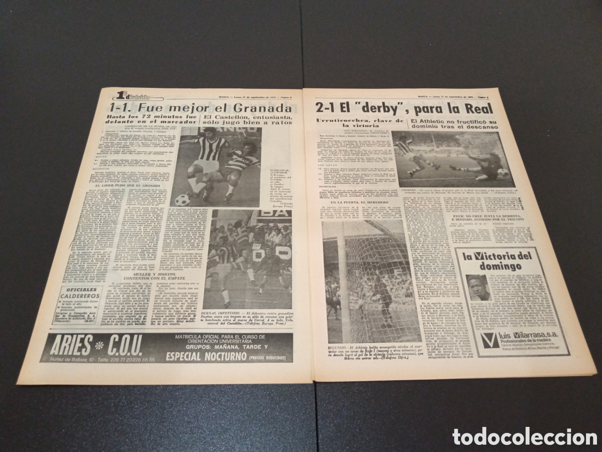 Coleccionismo deportivo: MARCA 17/09/1973 - Foto 3