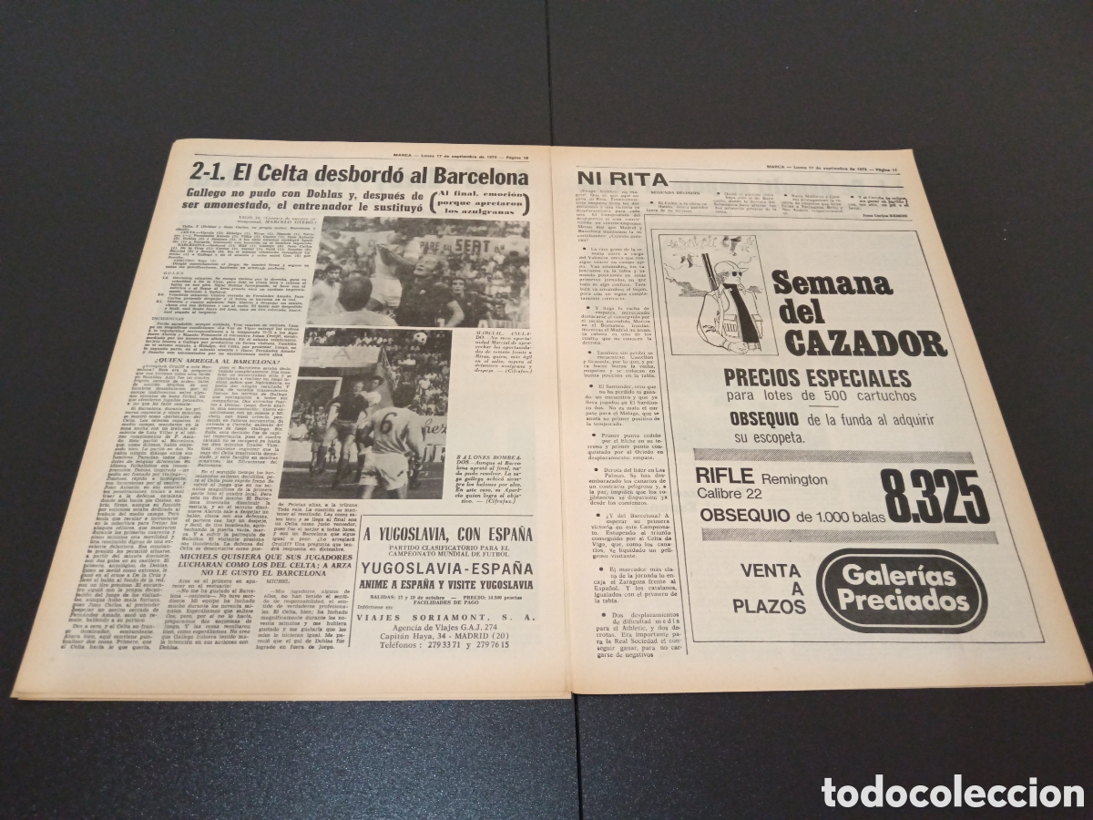 Coleccionismo deportivo: MARCA 17/09/1973 - Foto 4