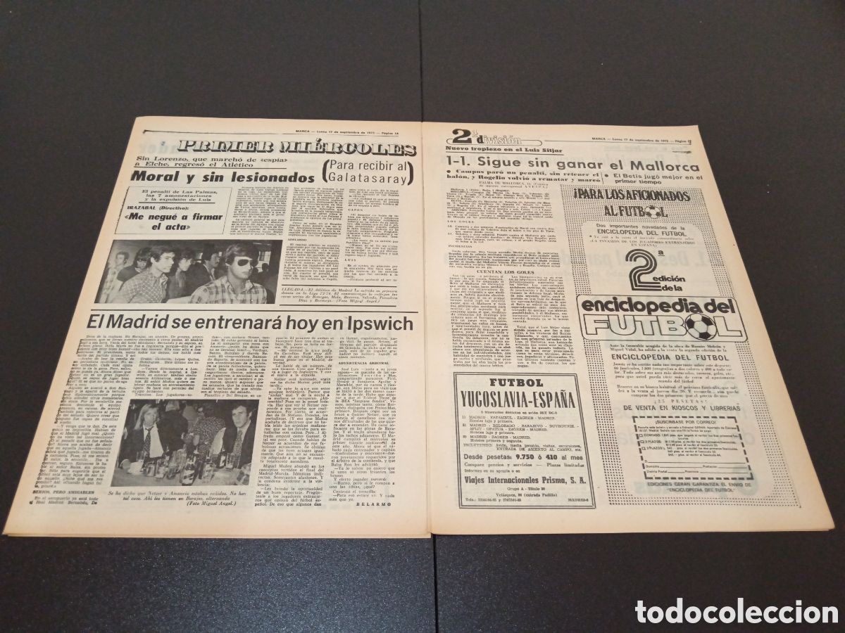 Coleccionismo deportivo: MARCA 17/09/1973 - Foto 6