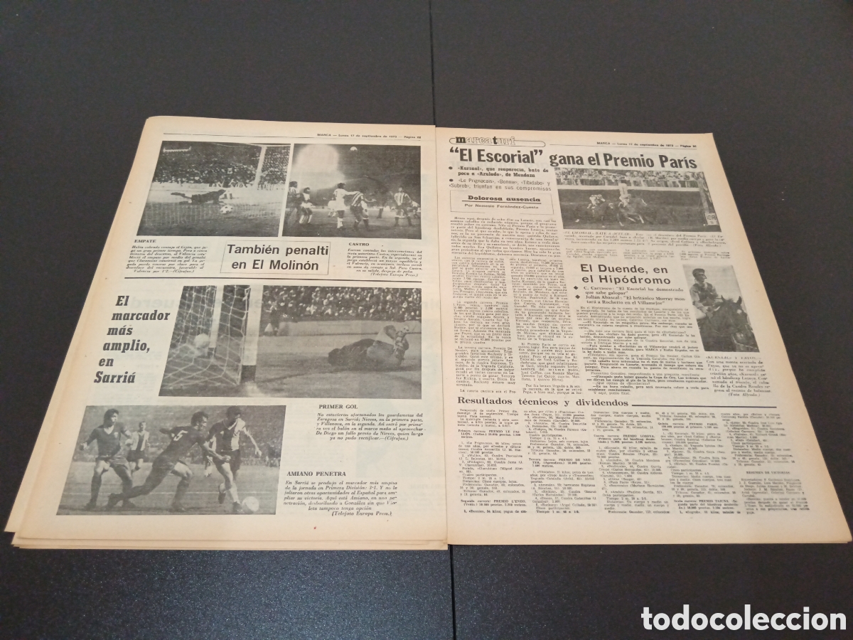 Coleccionismo deportivo: MARCA 17/09/1973 - Foto 9