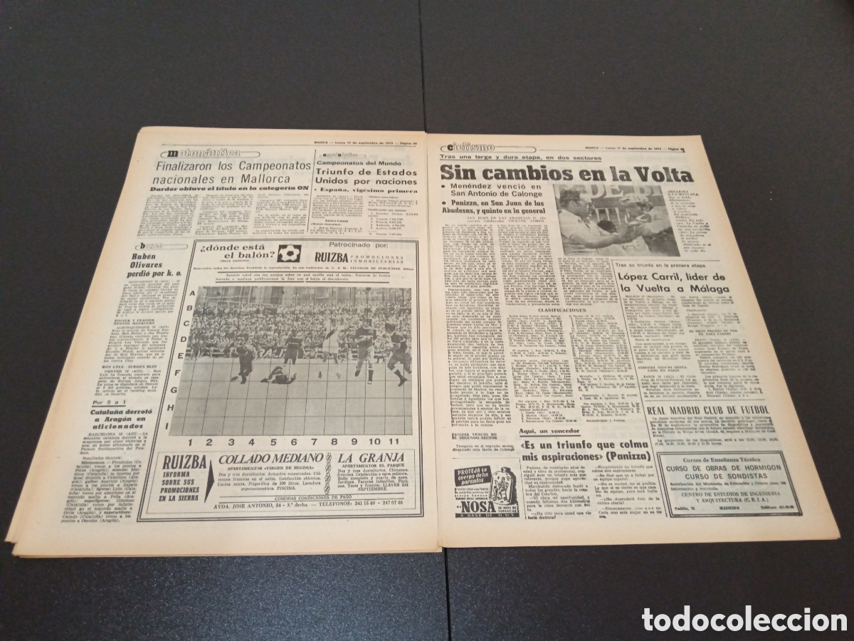 Coleccionismo deportivo: MARCA 17/09/1973 - Foto 11