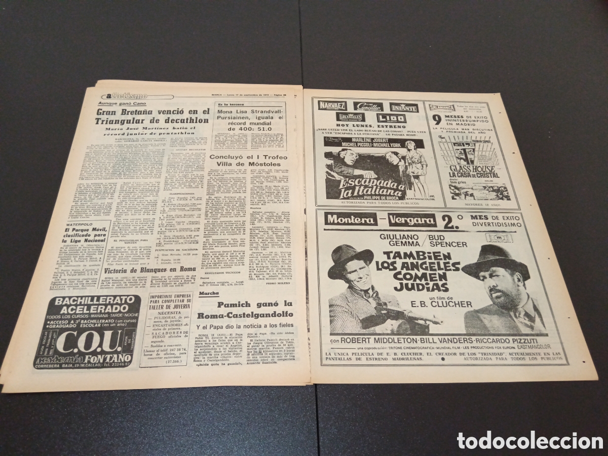 Coleccionismo deportivo: MARCA 17/09/1973 - Foto 12
