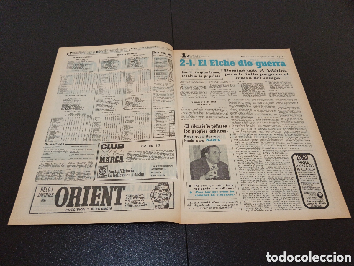 Coleccionismo deportivo: MARCA 24/09/1973 - Foto 2