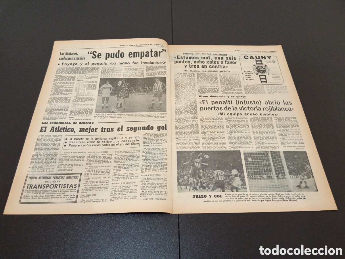Coleccionismo deportivo: MARCA 24/09/1973 - Foto 3