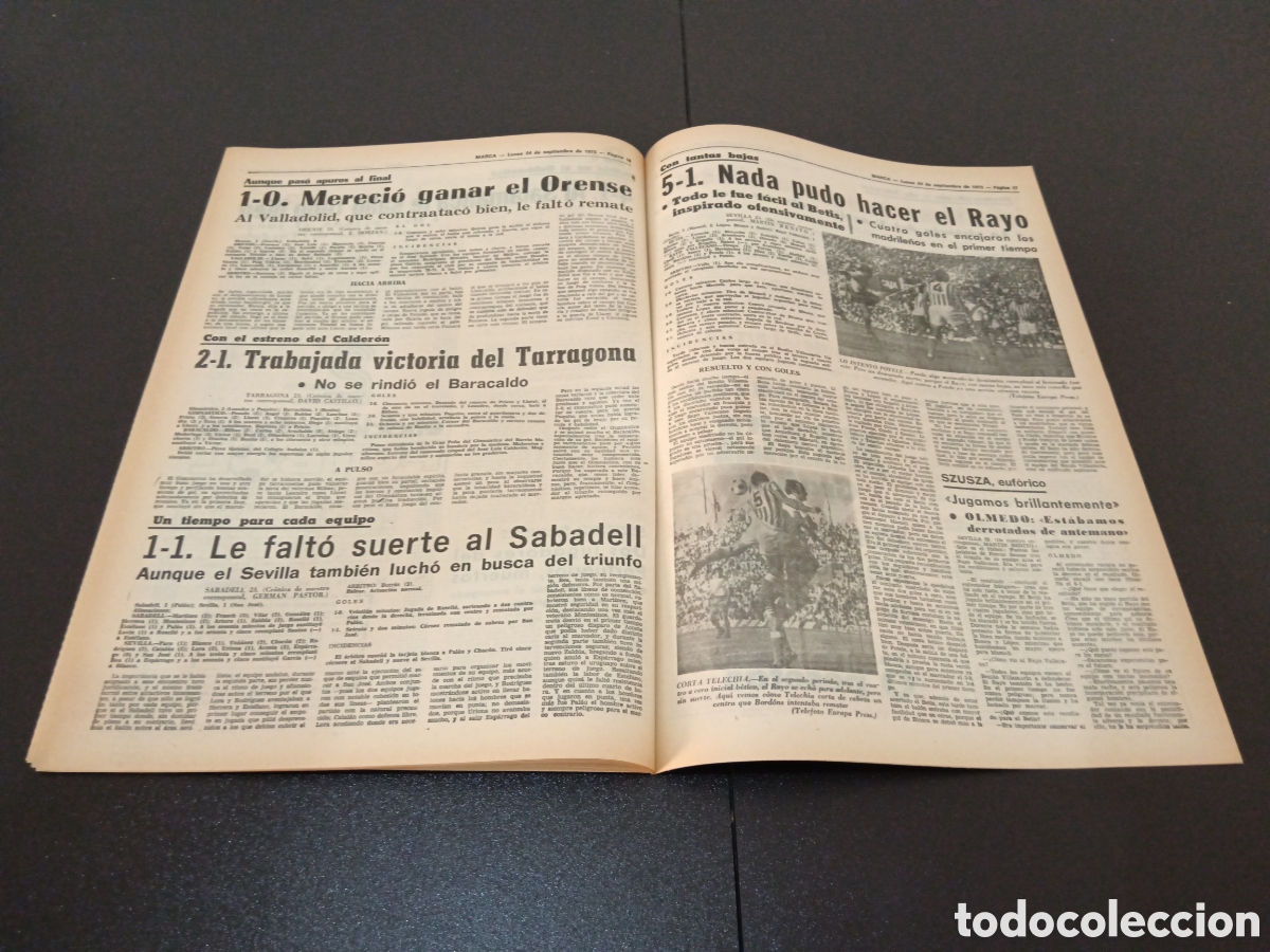 Coleccionismo deportivo: MARCA 24/09/1973 - Foto 9