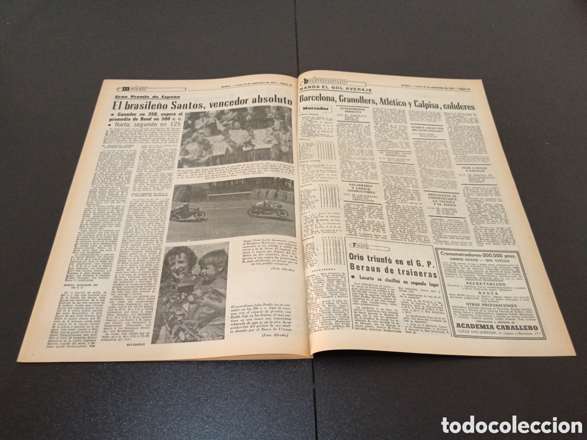 Coleccionismo deportivo: MARCA 24/09/1973 - Foto 13