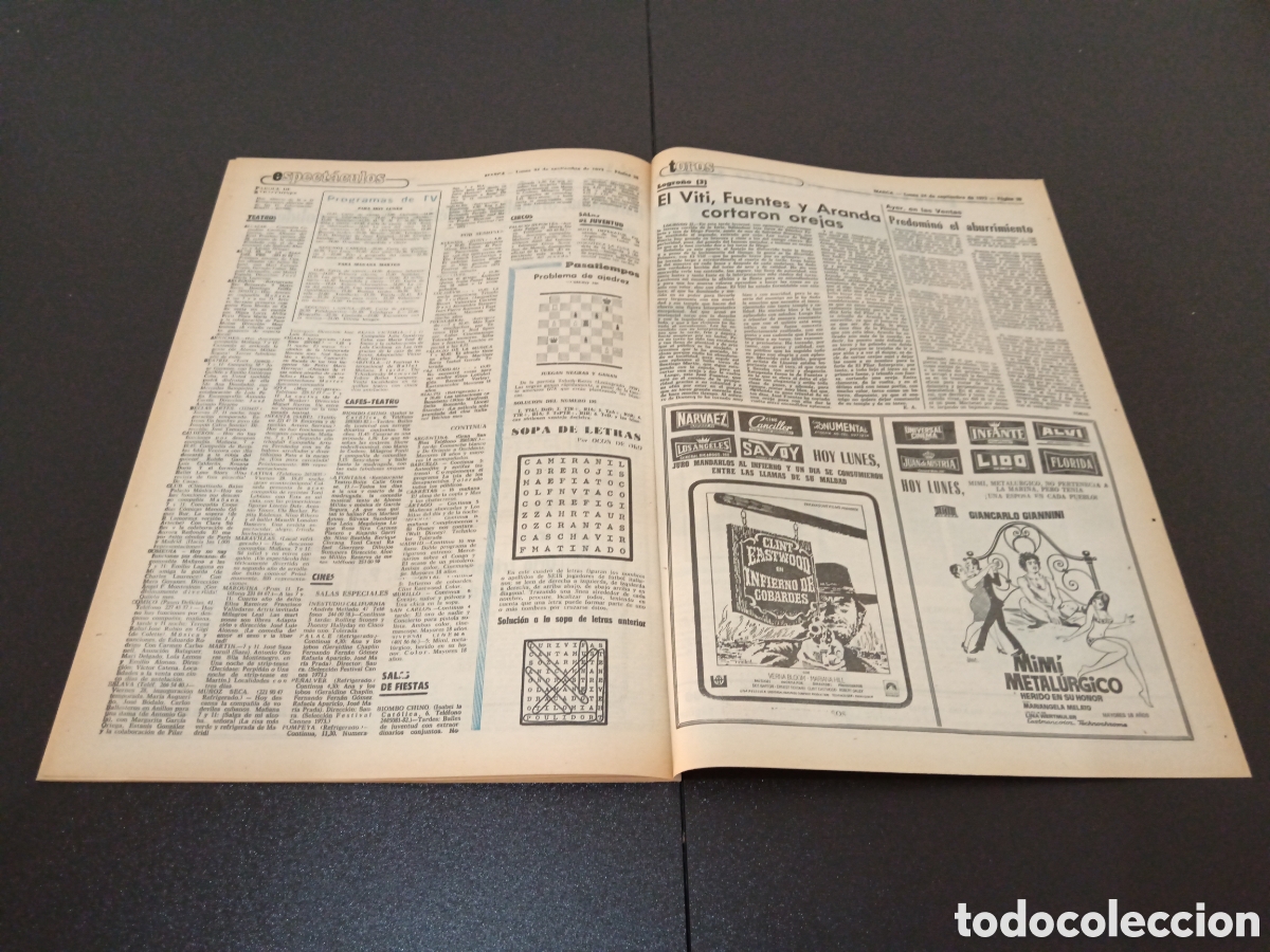 Coleccionismo deportivo: MARCA 24/09/1973 - Foto 14