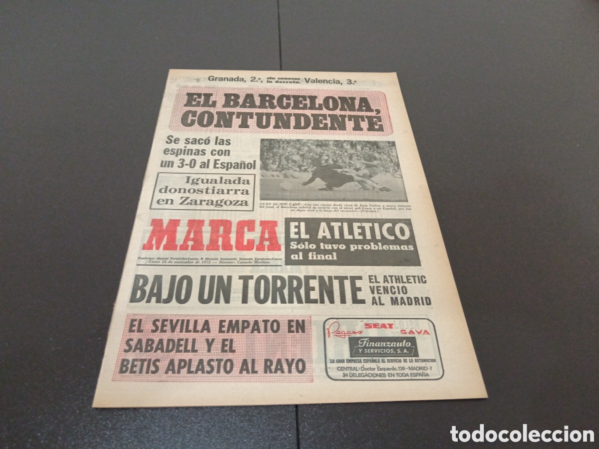 Coleccionismo deportivo: MARCA 24/09/1973 - Foto 1