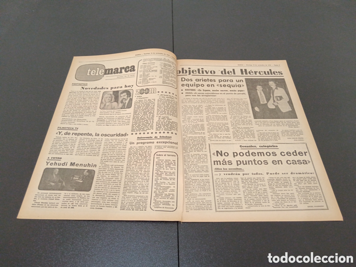Coleccionismo deportivo: MARCA 19/11/1978 - Foto 2