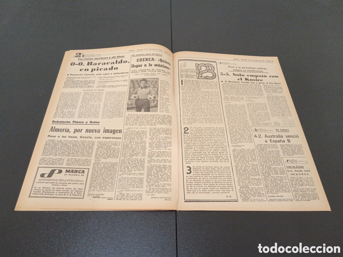 Coleccionismo deportivo: MARCA 19/11/1978 - Foto 4