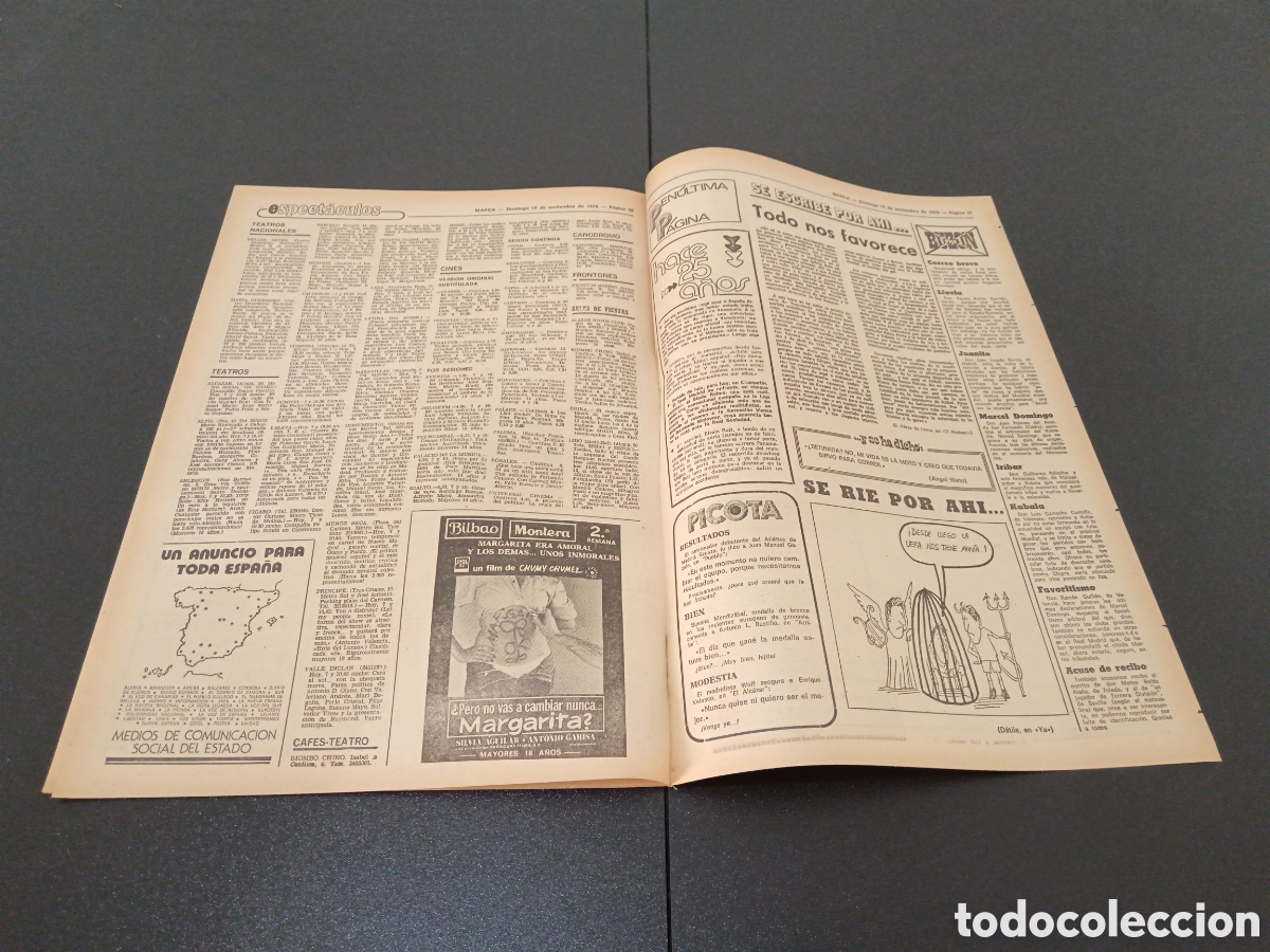 Coleccionismo deportivo: MARCA 19/11/1978 - Foto 7